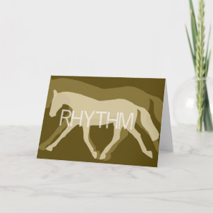 Het WENSKAART van het RITME 5x7 Kaart