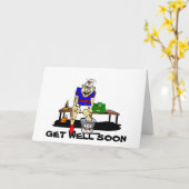 HET WENSKAART VAN HET RUGBY KAART (Gele Bloem)