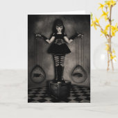 Het Wenskaart van het Saldo van de marionet Kaart (Gele Bloem)