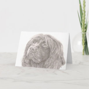 Het Wenskaart van het Spaniel van het gebied Kaart