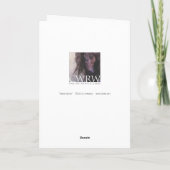 Het Wenskaart van het Spook van de sneeuw Kaart (Achterkant)