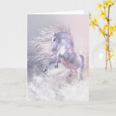 Het Wenskaart van het Spook van de sneeuw Kaart (Gele Bloem)