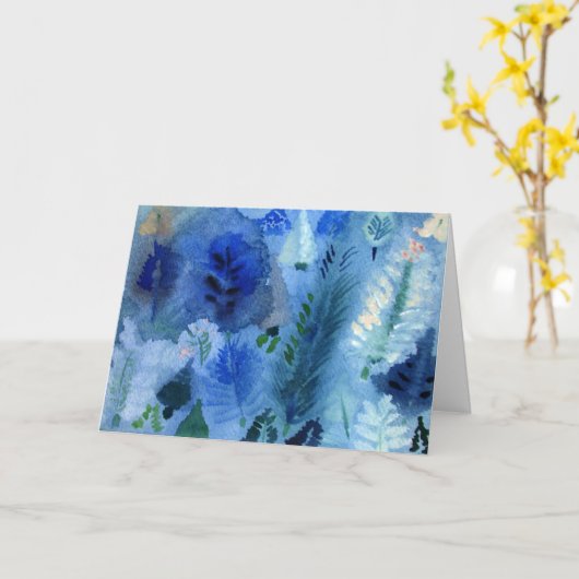 Het wenskaart van het Sprookjesland van de winter Kaart (Gele Bloem)