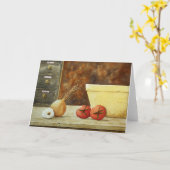 Het Wenskaart van het Stilleven van het Recept van Kaart (Gele Bloem)