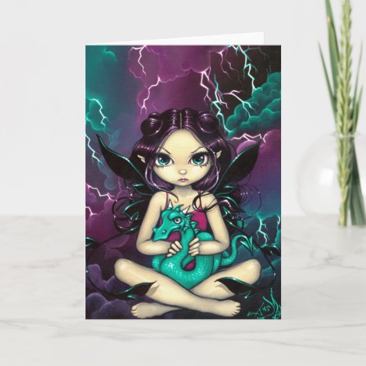 Het Wenskaart van het Storm van het huisdier "van Kaart (Voorkant)