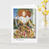Het Wenskaart van het Tarot van 03 Keizerin Kaart (Gele Bloem)