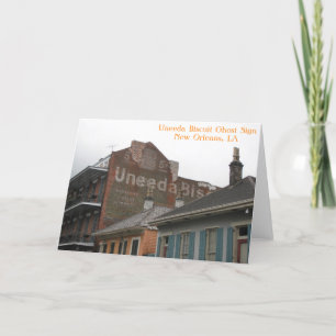 Het Wenskaart van het Teken van het Spook van het Kaart