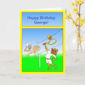 Het wenskaart van het tennis kaart (Gele Bloem)