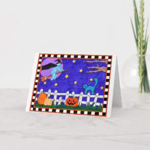 Het Wenskaart van het trick or treat Kaart