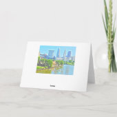 Het Wenskaart van het Uitzicht van de Rivier van Kaart (Achterkant)