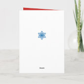 Het Wenskaart van het Vakantie van de winter Kaart (Achterkant)