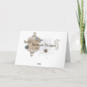 Het Wenskaart van het Vakantie van Happly - Blauw Feestdagen Kaart (Achterkant)