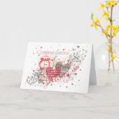 Het Wenskaart van het verloving, van het Huwelijk Kaart (Gele Bloem)