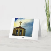 Het Wenskaart van het Vers van de bijbel - John Kaart (Achterkant)