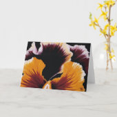 Het Wenskaart van het viooltje Kaart (Gele Bloem)