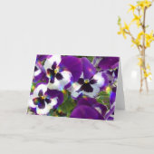 Het Wenskaart van het viooltje Kaart (Gele Bloem)