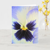 Het Wenskaart van het Viooltje van het ijs Kaart (Gele Bloem)