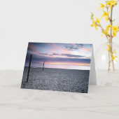 Het Wenskaart van het Volleyball van het Strand Kaart (Gele Bloem)