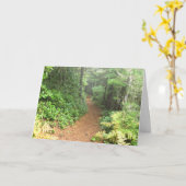 Het Wenskaart van het Wandelspoor met John Muir Qu Kaart (Gele Bloem)