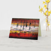 Het Wenskaart van het zeegezicht - Toenemend Storm Kaart (Gele Bloem)