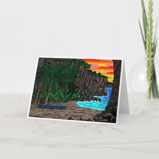 Het Wenskaart van Ho'okena Kaart (Voorkant)