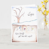 Het Wenskaart van Imbolc Kaart (Gele Bloem)