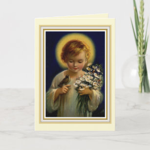 Het Wenskaart van Jesus van Baby 0015 Feestdagen Kaart