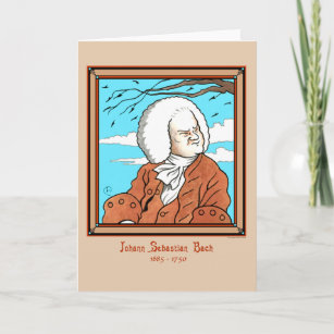 Het Wenskaart van "Johann Sebastian Bach" Kaart