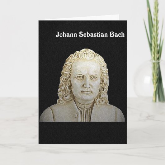 Het Wenskaart van Johann Sebastian Bach Kaart (Voorkant)