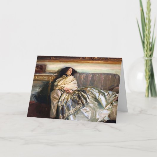 Het Wenskaart van John Singer Sargent Nonchaloir Kaart (Voorkant)