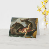 Het wenskaart van "Jonas en van de Walvis" Kaart (Gele Bloem)