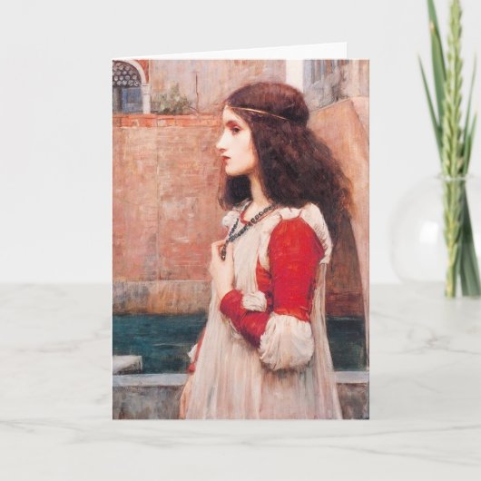 Het Wenskaart van Juliet van Waterhouse Kaart (Voorkant)