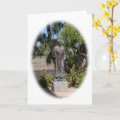 Het wenskaart van Junipero Serra van de vader Kaart (Gele Bloem)