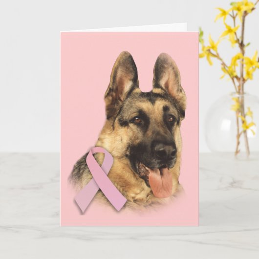 Het Wenskaart van Kanker van de Borst van de Kaart (Gele Bloem)