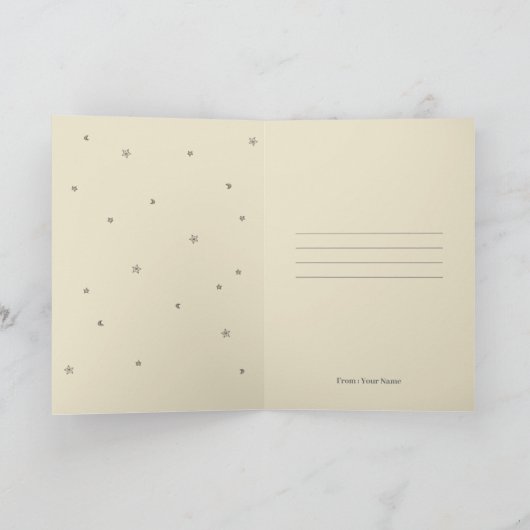 Het Wenskaart van Kareem van de Ramadan, giftkaart Kaart (Binnen)