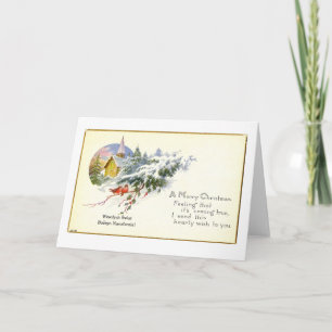 Het Wenskaart van Kerstmis (ca. 1920) Feestdagen Kaart
