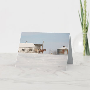 Het Wenskaart van Kerstmis door Anthony Cornett. Feestdagen Kaart