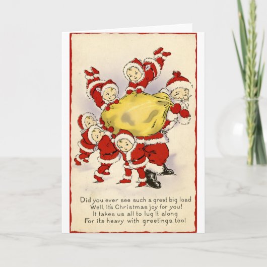 Het Wenskaart van Kerstmis Feestdagen Kaart (Voorkant)