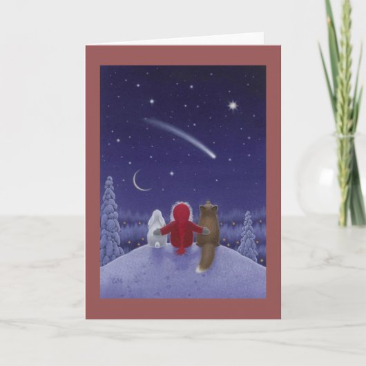 Het Wenskaart van Kerstmis Feestdagen Kaart (Voorkant)