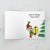 Het Wenskaart van Kerstmis Feestdagen Kaart (Binnen)