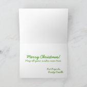 Het Wenskaart van Kerstmis met Grappig Feestdagen Kaart (Binnen)