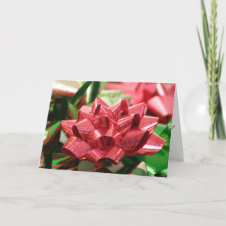 Het Wenskaart van Kerstmis van de Boog van Feestdagen Kaart