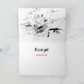 Het Wenskaart van Kerstmis van de Escargot van Ho Feestdagen Kaart (Binnen)