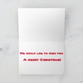 Het wenskaart van Kerstmis van de familie Feestdagen Kaart (Binnen)