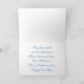 Het Wenskaart van Kerstmis van de Foto van het Feestdagen Kaart (Binnen)