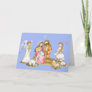 Het Wenskaart van Kerstmis van de geboorte van Feestdagen Kaart
