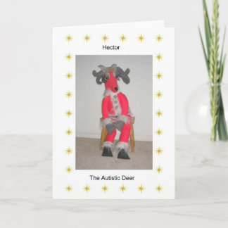 Het Wenskaart van Kerstmis van het autisme Feestdagen Kaart