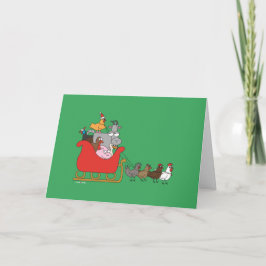 Het Wenskaart van Kerstmis van het boerderij Feestdagen Kaart