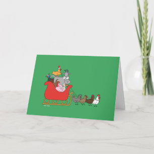 Het Wenskaart van Kerstmis van het boerderij Feestdagen Kaart