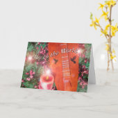 Het wenskaart van Kerstmis van het Hakkebord van Kaart (Gele Bloem)